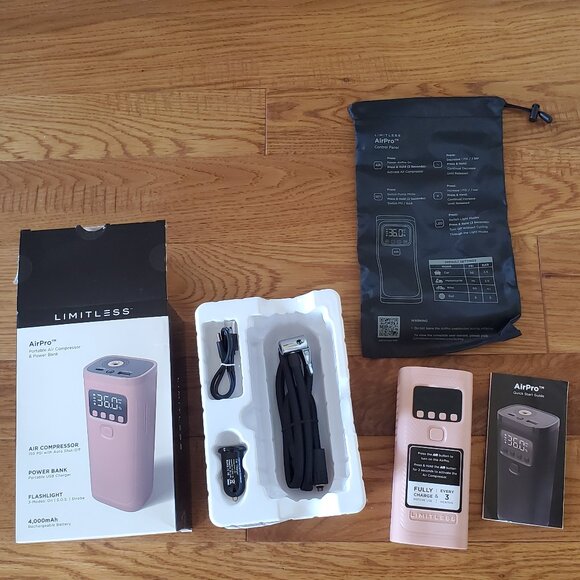 Limitless AirPro Portable Air Compressor, Power Bank, and Flashlight New in Box - Picture 3 of 6